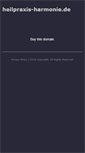 Mobile Screenshot of heilpraxis-harmonie.de