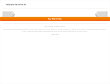 Tablet Screenshot of heilpraxis-harmonie.de